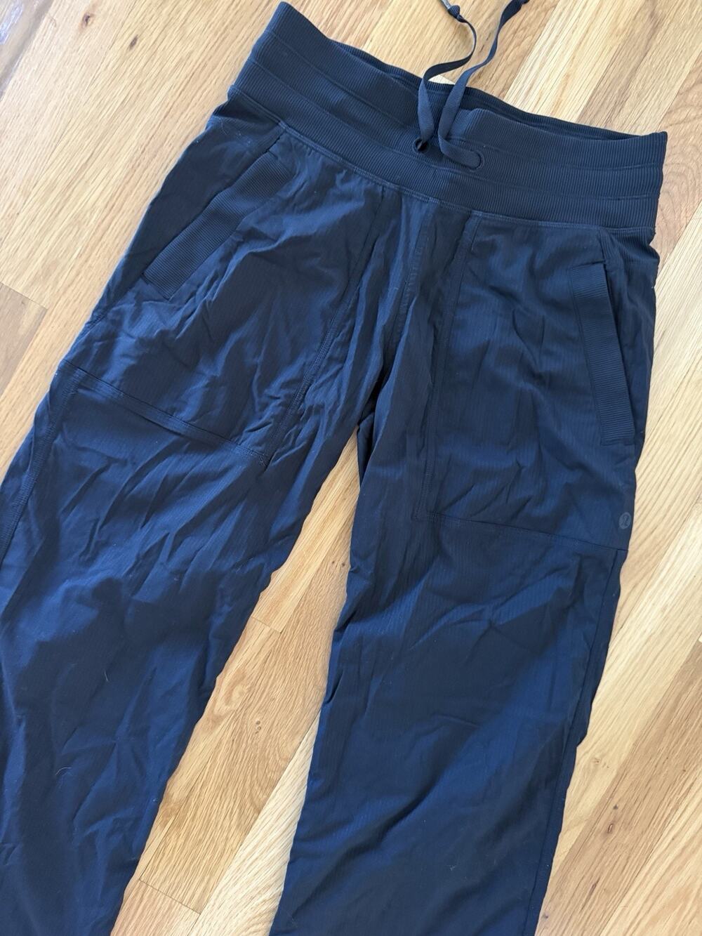 Lululemon Women’s Black Dance Studio Jogger Pants Drawstring Athletic Cargo